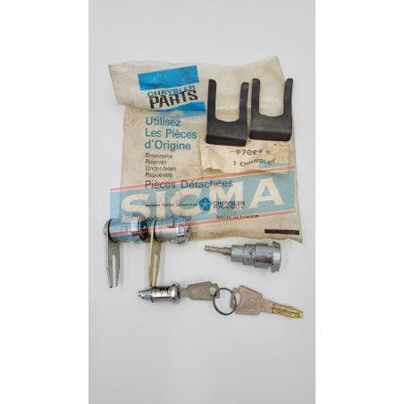 Habillage et accessoires ext. - Collection complète de serrures - pièces détachées SIMCA
